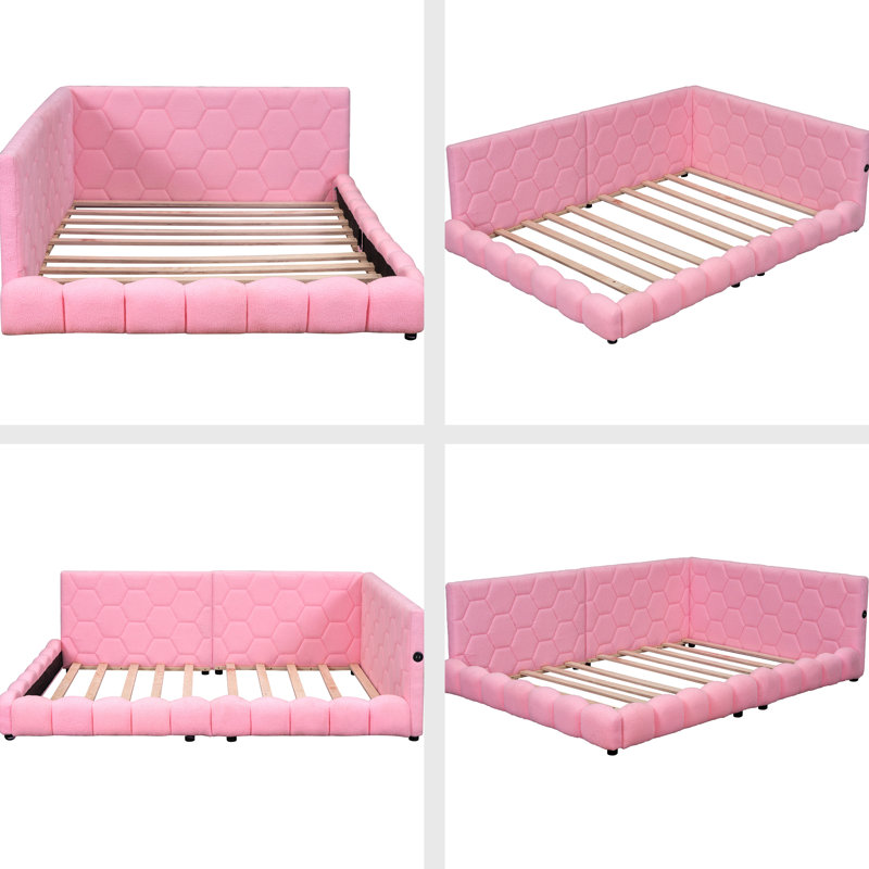 Jhaban Upholstered Daybed, Pink 
