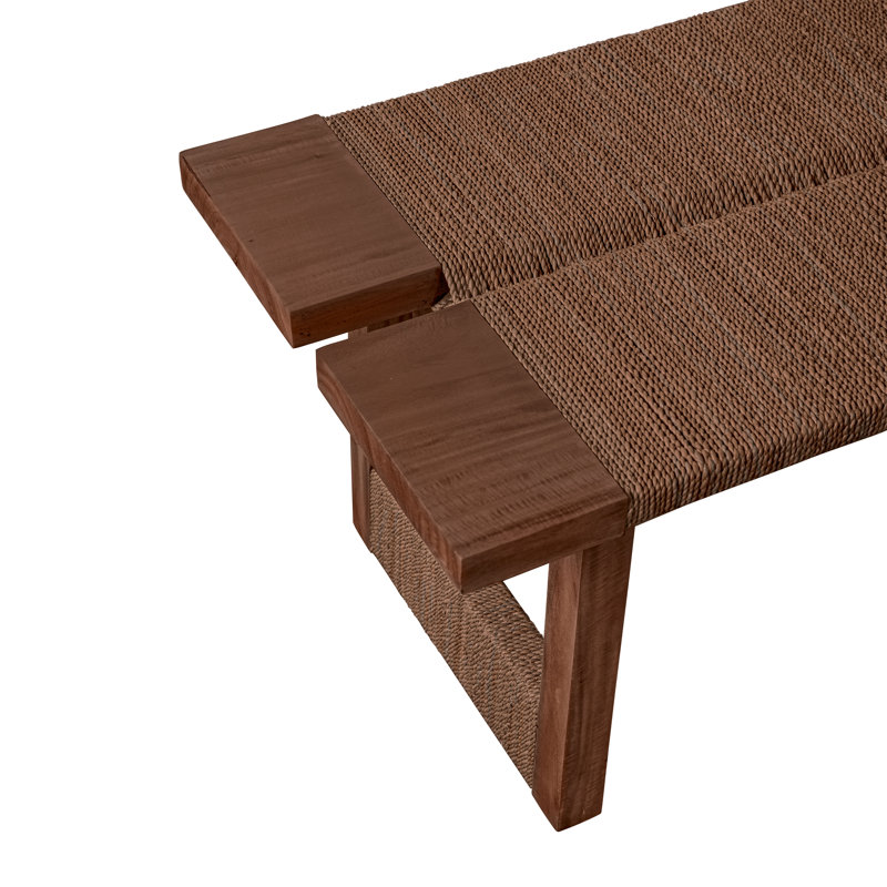 Textura Bench in Dark Brown