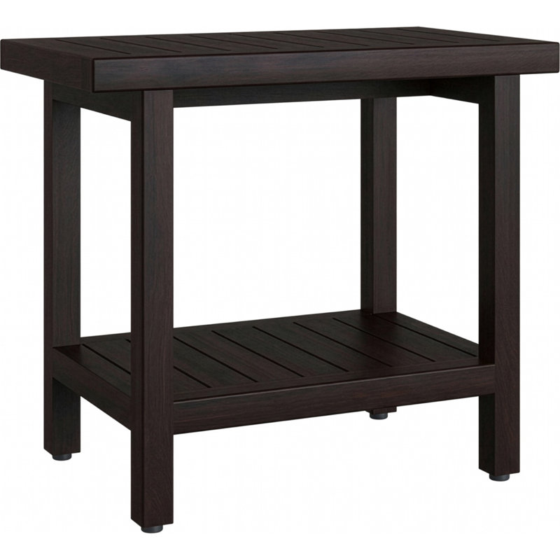 Spa Shower Bench, 21" H x 24" W x 14" D, Mocha