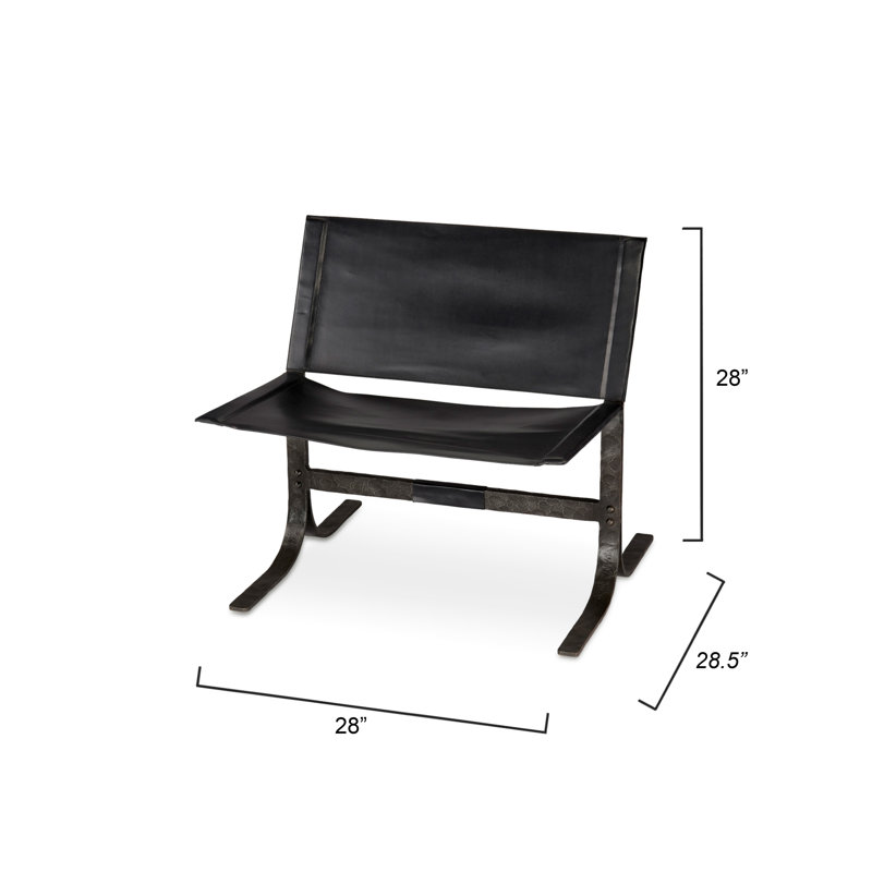 Alessa Upholstered Bench, Black