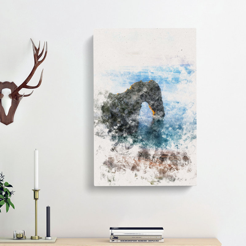 Durdle Door Cliffs Dorset - Wrapped Canvas, 91cm H x 60cm W x 3cm D