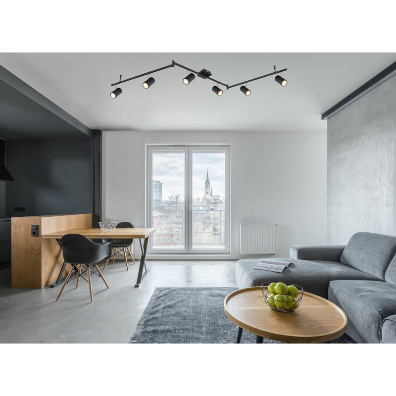 Robby Semi Flush Mount, Matt Black