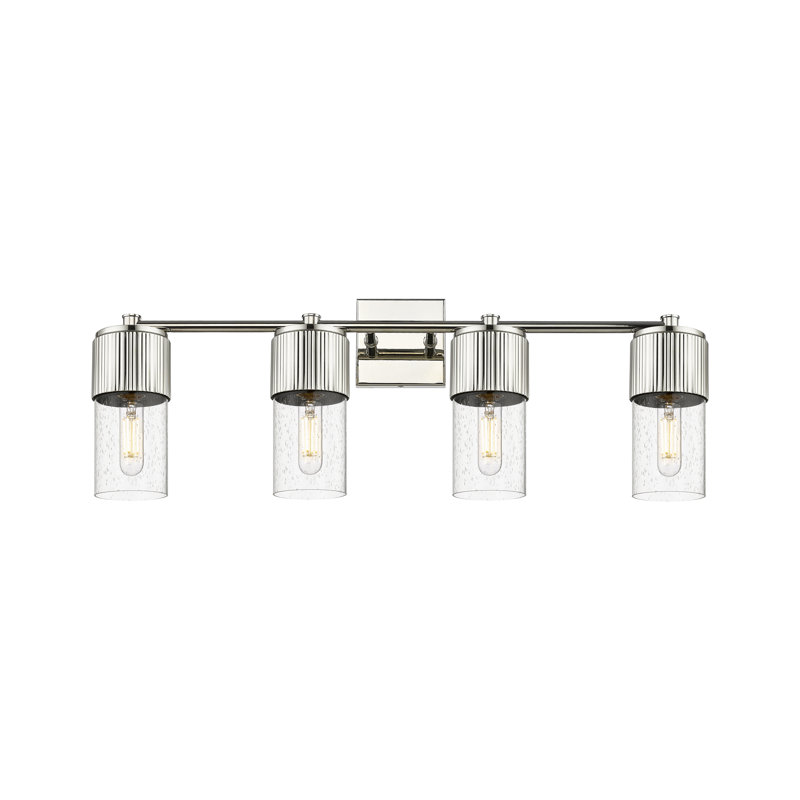 Éclairage pour meuble-lavabo mural 4 po Bolivar, Bullé, Nickel poli