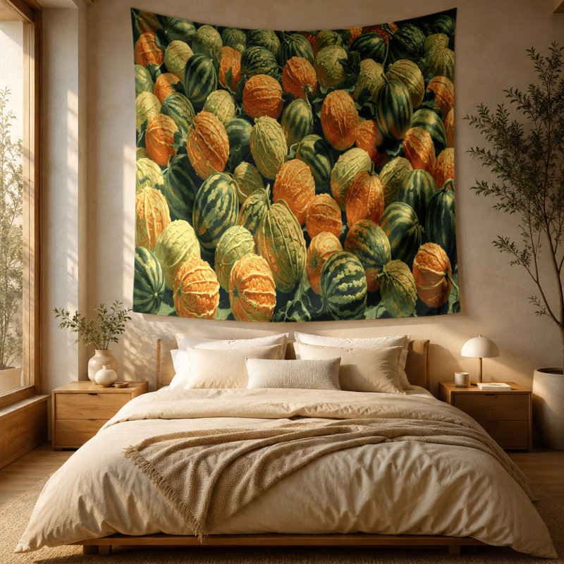 Tapisserie murale «Fruit Snap Melon», 88 po x 104 po