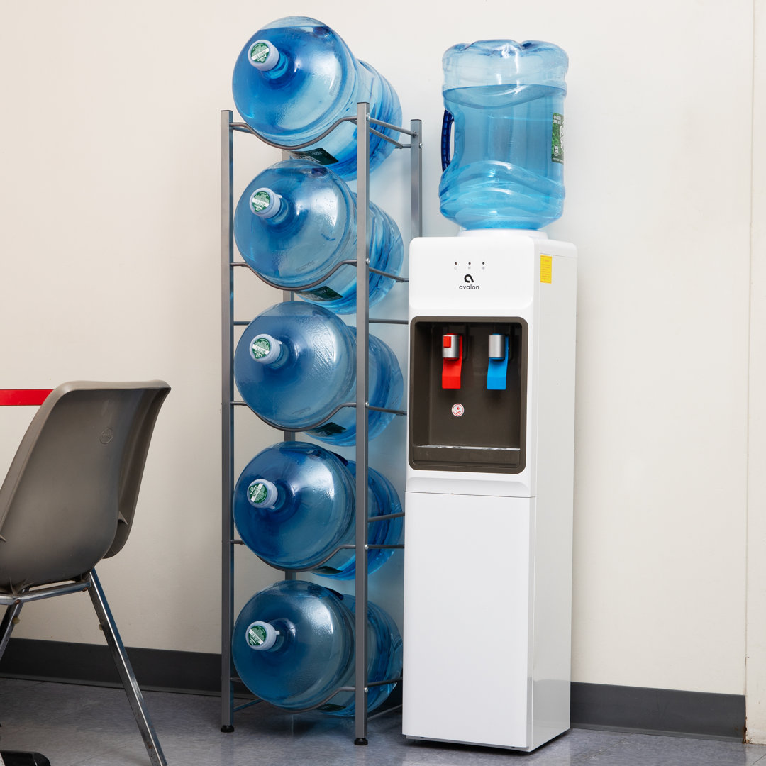  Water Jug Stand, Holds five 5 Gallon Jugs, Water Cooler, Rack, Metal, 13.5"L x 13.5"W x 54"H The Twillery Co.®