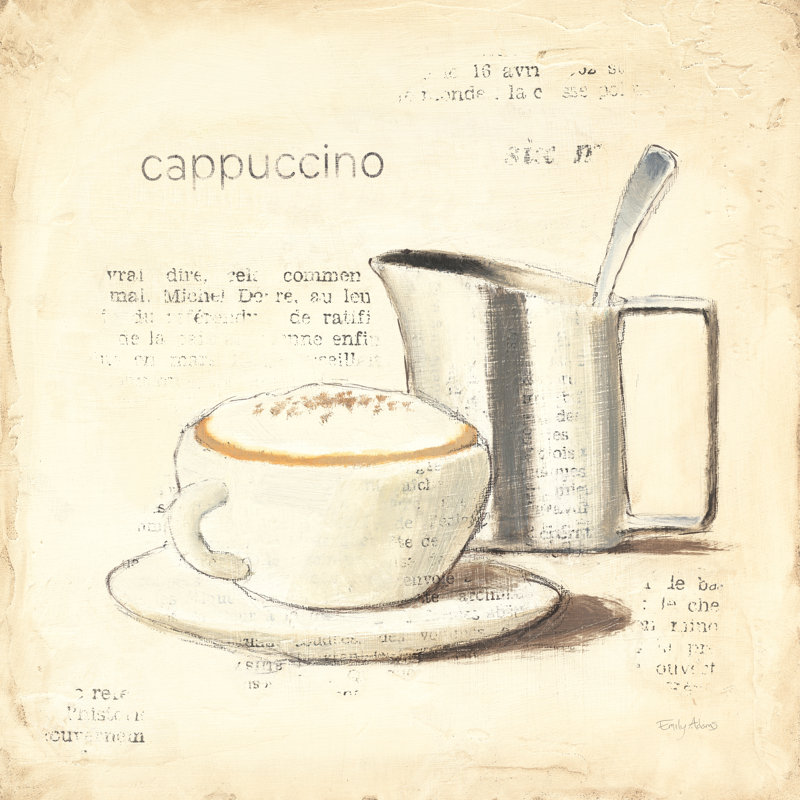 Parisian Coffee IV by Emily Adams - Wrapped Canvas Print, 30cm H x 30cm W