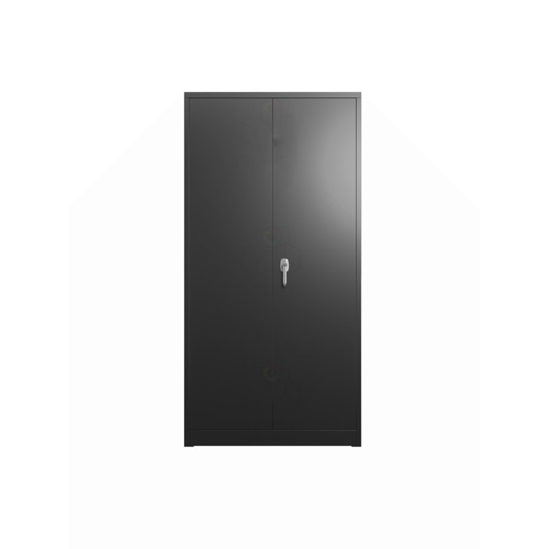 Armoire à outils 71 po en acier à outils avec portes et 4 tablettes