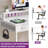 31.4'' W Small Computer Desk with Drawers, Monitor Stand & Hooks-878453879