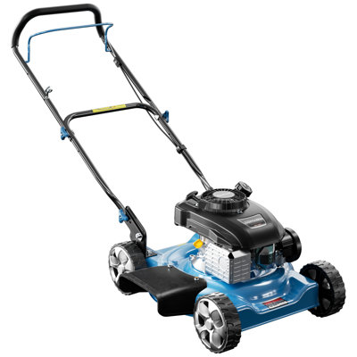 Gas Powered Push Lawnmower, 20-inch Cutting Deck, 144cc 4-stroke Engine, 2-in-1 Function (side Discharge/mulching), Lightweight For Small Yards Under 1/4
