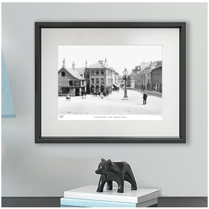Ulverston, The Square 1895 - Single Picture Frame Print, 60cm H x 80cm W x 2.3cm D