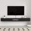 Meuble télé flottant ultrabrillant, tablette murale-964035816-954431611