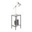 Ensemble de table 3 pièces de style rustique à finition blanche 1 table basse 2 tables de bout style minimaliste