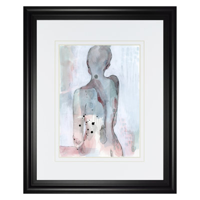 Art mural moderne Madonna - 34 po x 40 po - Cadre noir