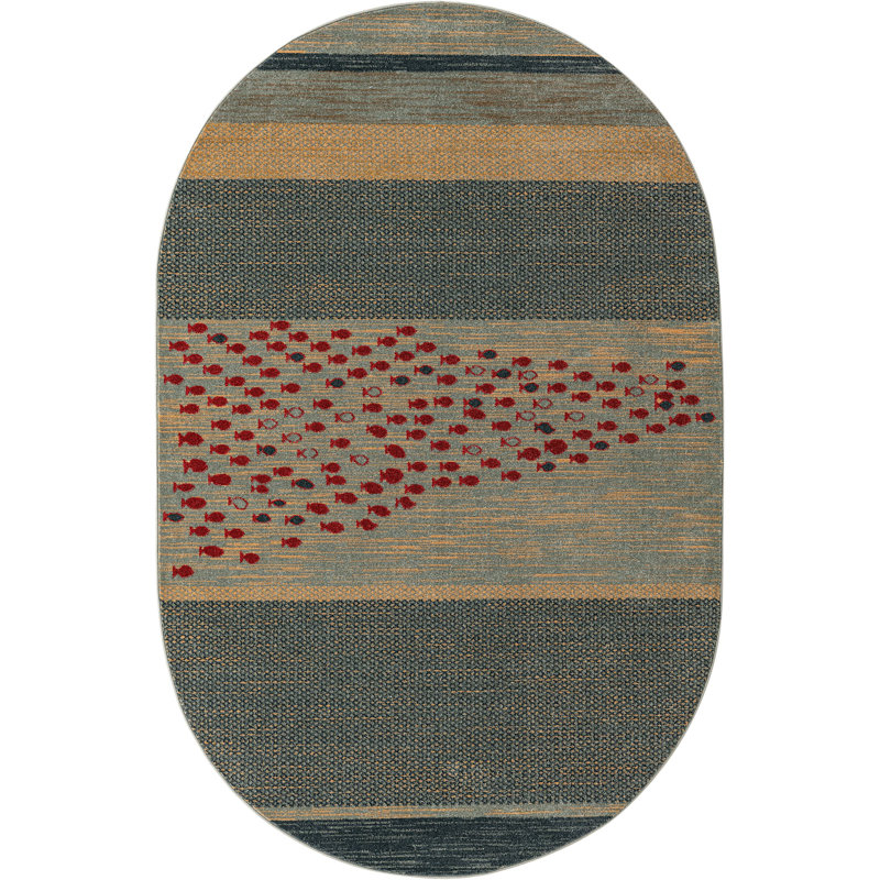 Frederica Indoor Rug, Oval 5' x 8'