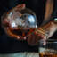 Personalized Globe Whiskey Decanter Set With Matching Rocks Glasses - 5pc-103831103