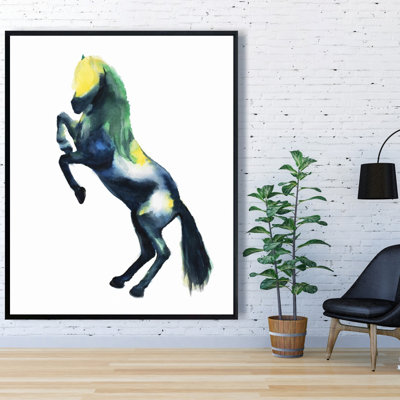 Greeting Horse Print On Canvas