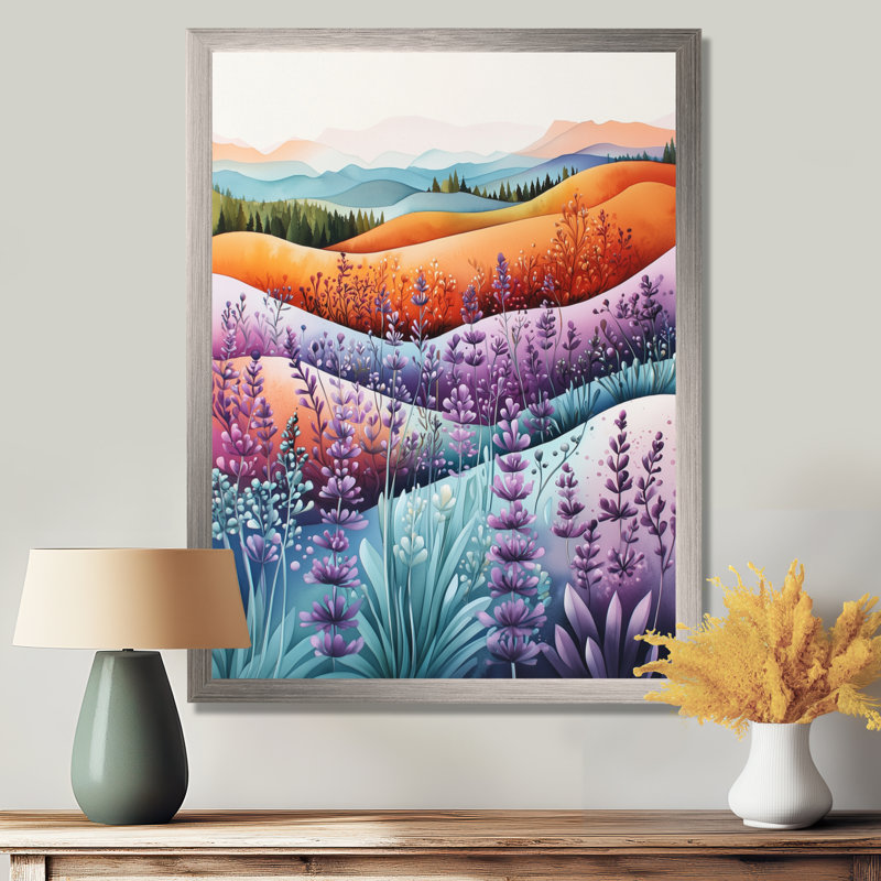 Jacolby - impressions murales florales, Argent argent, H 32 po x l 24 po, Reproduction encadrée d'une seule photo
