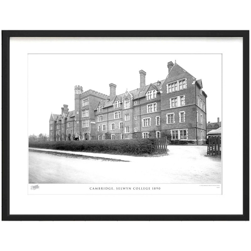 Cambridge, Selwyn College 1890 by Francis Frith - Single Picture Frame Print, 45cm H x 60cm W x 2.3cm D