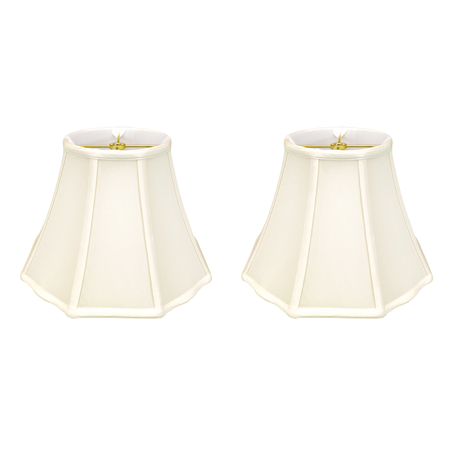 RoyalDesigns 11'' H x 14'' W Silk Bell Lamp Shade | Wayfair