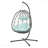 Patio Wicker Hanging Egg Chair With Stand, Indoor Outdoor Swing For Bedroom Living Room Balcony-182946256