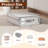Bed Sheet Organizer And Storage Box Set - Foldable Linen Closet Organizers With Clear Window, Space-Saving Design For Queen And King Bedding Sets