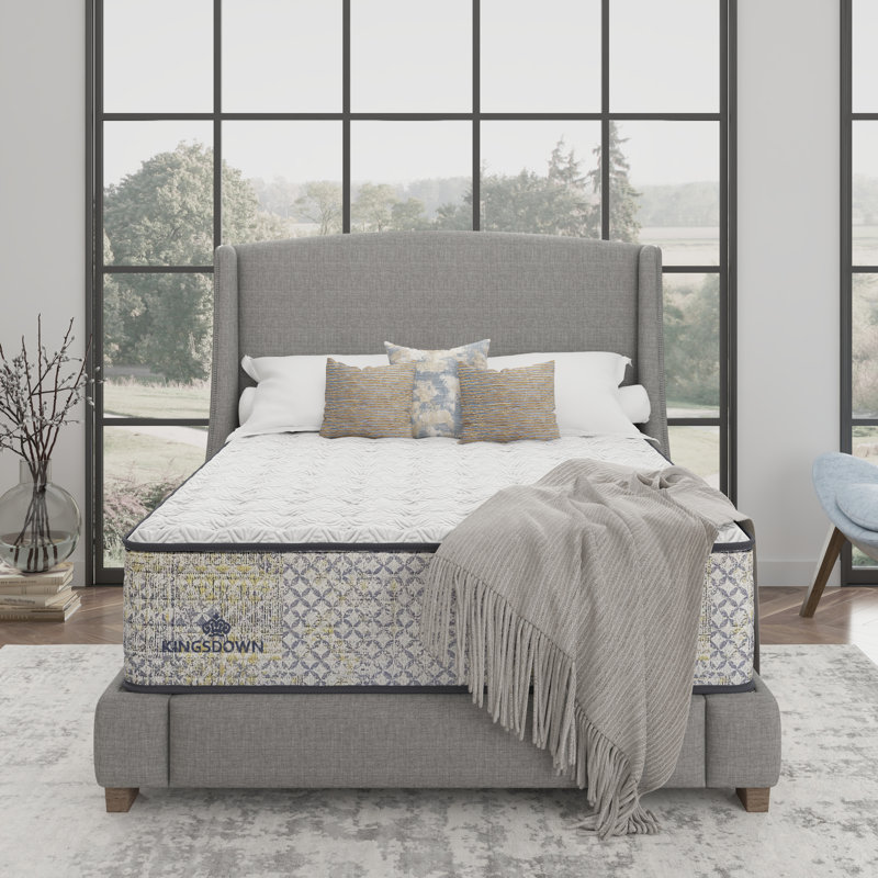 Kingsdown Prime Glencastle 13.5" Medium Firm Premium Innerspring Luxury Mattress, Queen