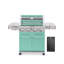 Barbecue au gaz en acier inoxydable avec plaque de cuisson au propane liquide à 4 brûleurs 72 000 BTU Monument Grills