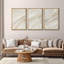 Doux vague neutre, impression d'art sur toile, ensemble de 3 - décor minimaliste crème abstrait pour couloir ou chambre à coucher moderne-115209699-115209700-115209705