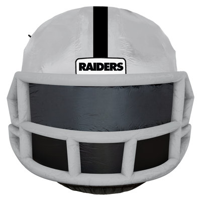 Sporticulture NFL Las Vegas Raiders 4ft Inflatable Helmet with LED Lights & Built-in Blower - Merchandise Decor Ideal for Lawn, Front Yard, and Backyard Party Decoration