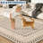 9x12 Checkered Area Rug, Washable Non Slip Low Pile Rug for Bedroom Living Room, Brown-2003366532-2003366533