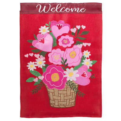 Drapeau de jardin en polyester 2 pi 1 po x 6 pi 1 po