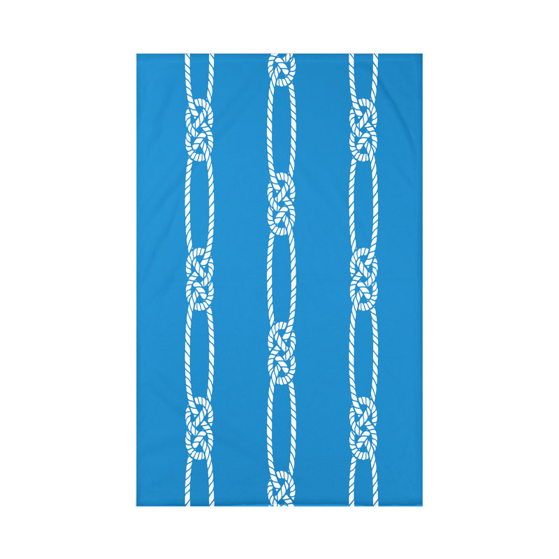 Jeté Nautical Nights Tom Foolery, L 50 po x l 60 po x P 0,5 po, Bleu