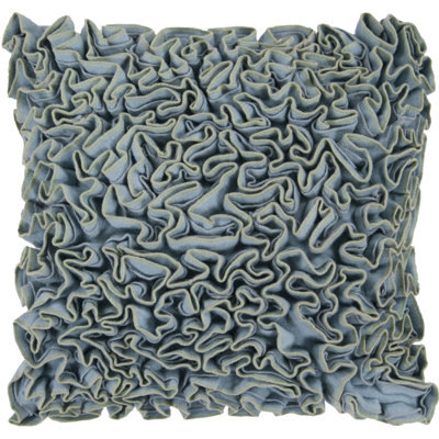 Embroidered Wool Blend Throw Pillow