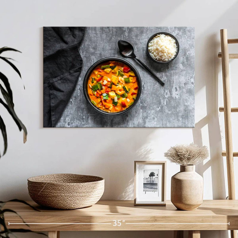 Vegetarian Curry, 8" H x 12" W