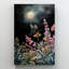 «Swallowtail Butterfly on Wildflowers Under Full Moon» - Art mural sur toile tendue - Décoration de salon, de chambre à coucher ou de bureau-129950482