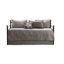 Housse de lit de jour réversible - gris foncé, 6 pièces, rembourrage en coton, pour matelas simple, livrée avec housse, taies décoratives, coussin décoratif 6 rembourrés, lit de taille, inclus-124253638