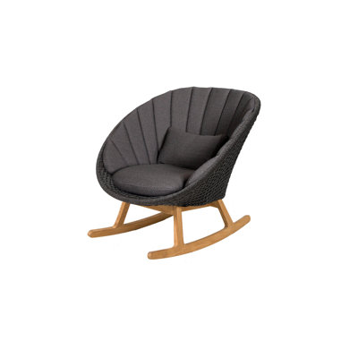 Peacock Rocking Chair with Teak Legs