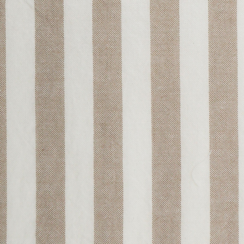 Ensemble de housse de couette à rayures 100% coton lavé MooMee, Rayures classiques - Lin tanné gris / blanc