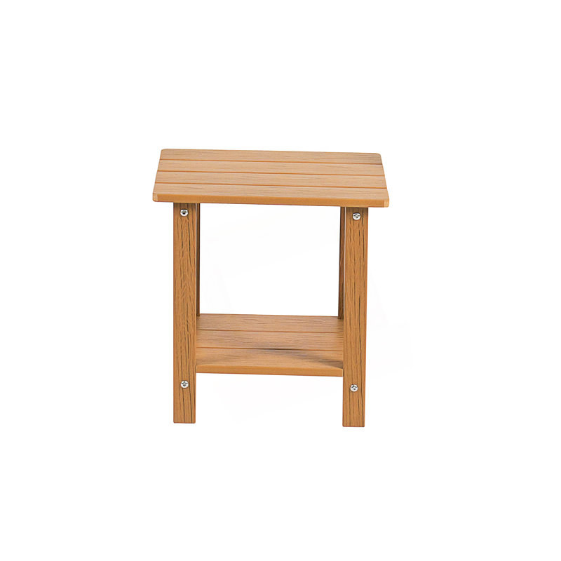 Table d'appoint avec 1 tablette, Teck