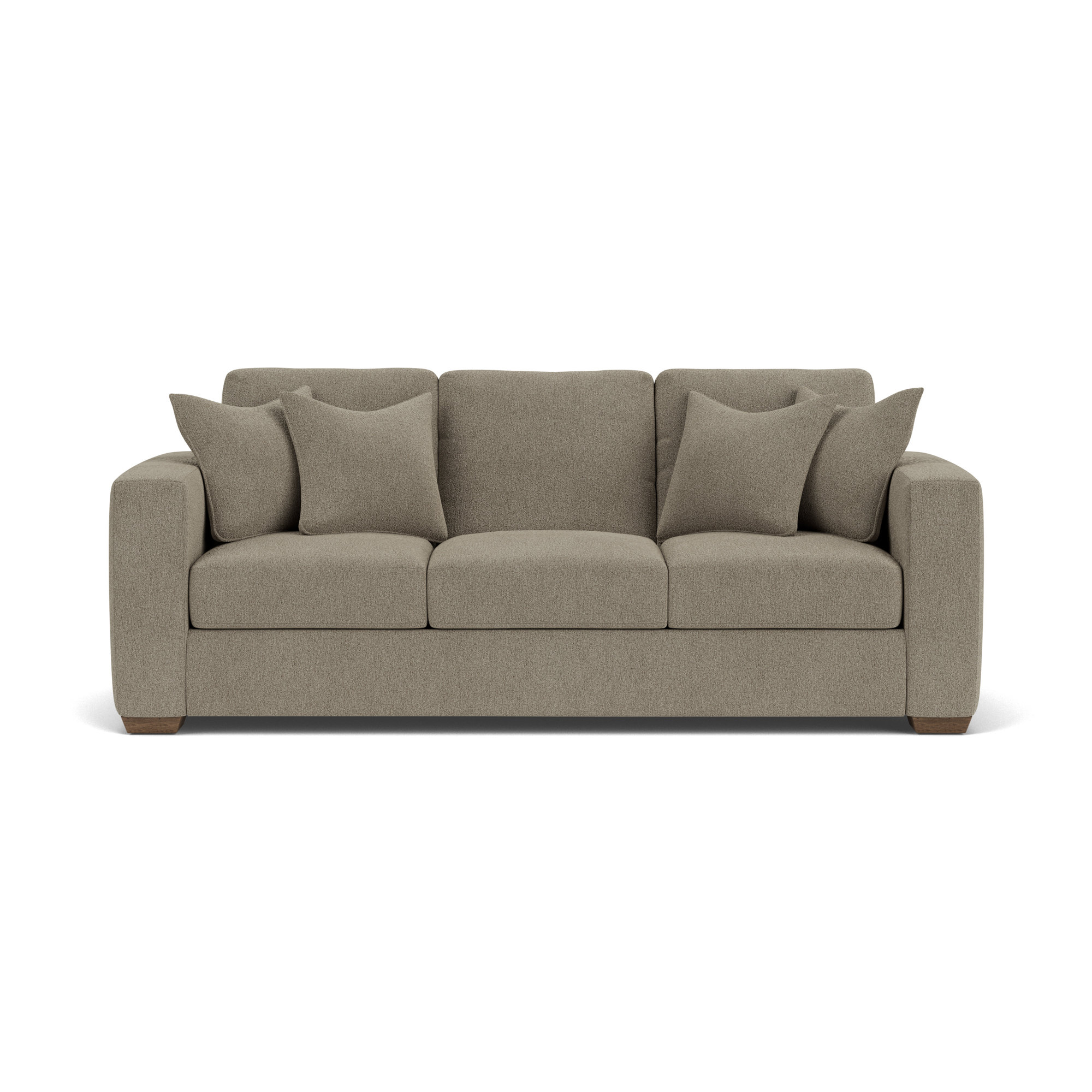 Anaiza 104'' Upholstered Sofa, Dark Gray Polypropylene/Olefin, 37" H x 92" W x 41" D