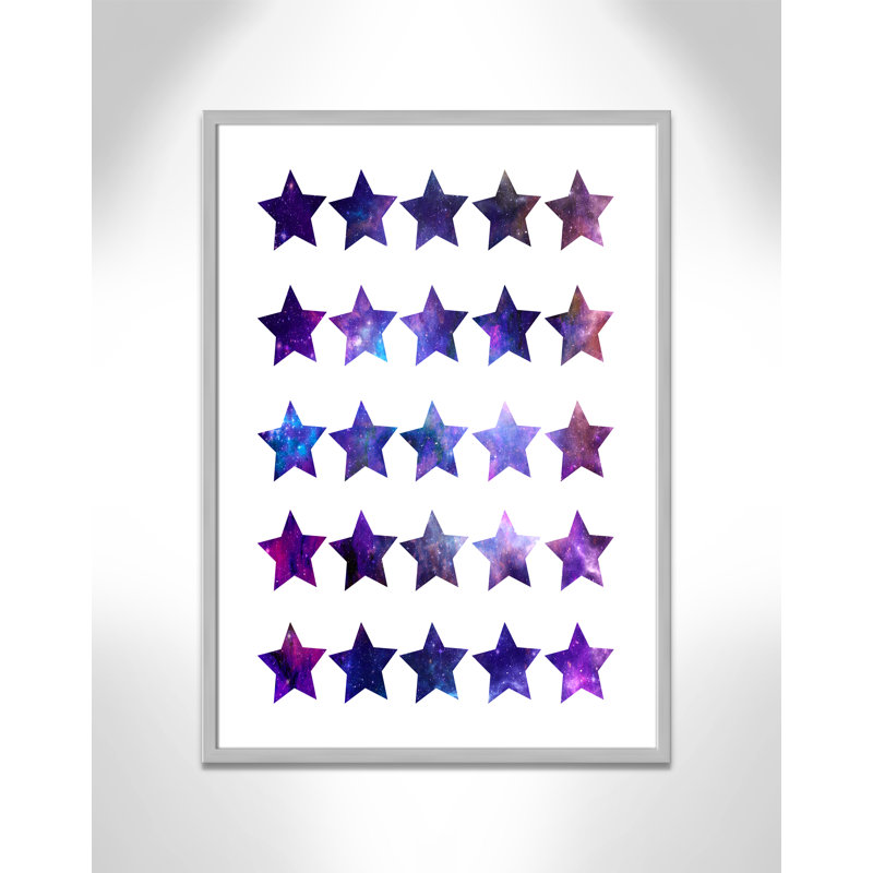 Décoration murale pour enfants rockin, H 35,5 po x l 25,5 po x P 1,19 po, Encadré de boîte argent