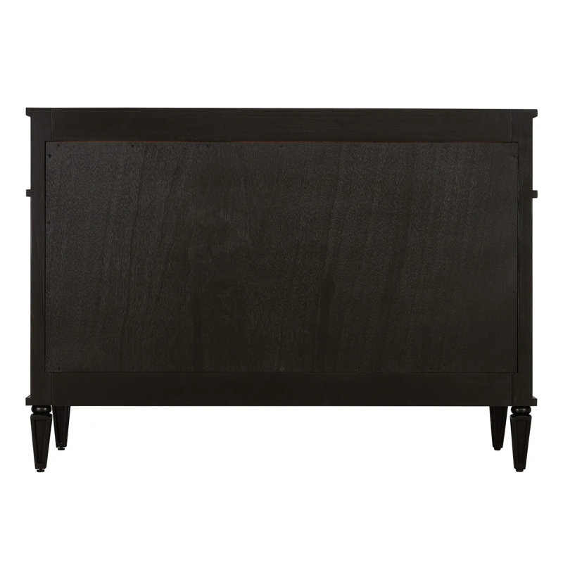 48" Elmdale Single Bathroom Vanity Set with Rectangular Undermount Sink, Arctic White Quartz, No Drillings, Charcoal Black