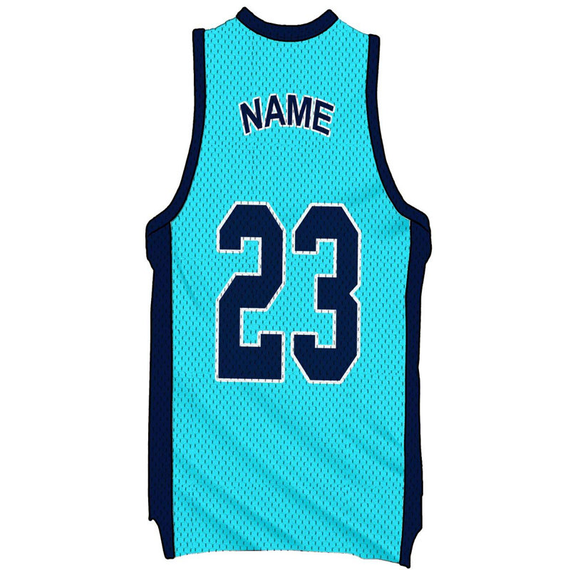 Adhésif décoratif Basketball Jersey, H 16 po x l 8 po, Bleu sarcelle