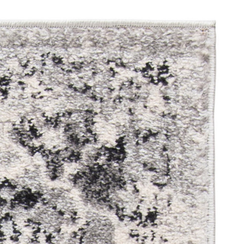 Newhouse Oriental Silver/Gray Area Rug, Rectangle 3' x 5'