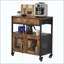 Armoire à café, armoire de ferme avec rangement, table mobile avec roulettes et porte grillagée, buffet pour la cuisine, vestibule