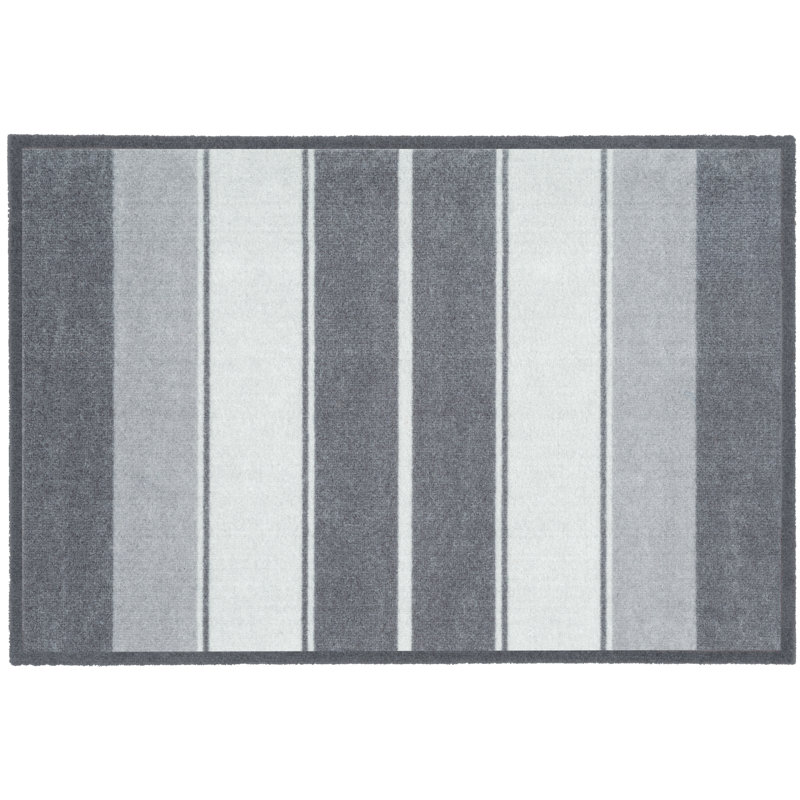 Arrayah Non-Slip Striped Indoor Doormat, 0.8cm H x 50cm W x 75cm L