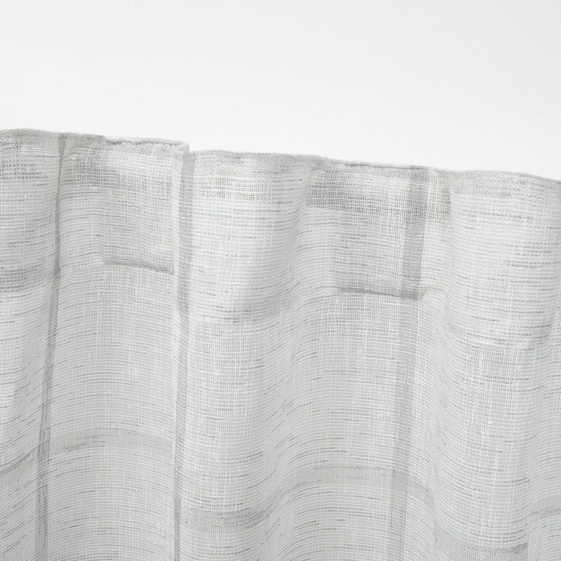 Lauren Ralph Lauren Rubin Sheer Back Tab/Rod Pocket Curtain Panel, 54" x 84", Gray