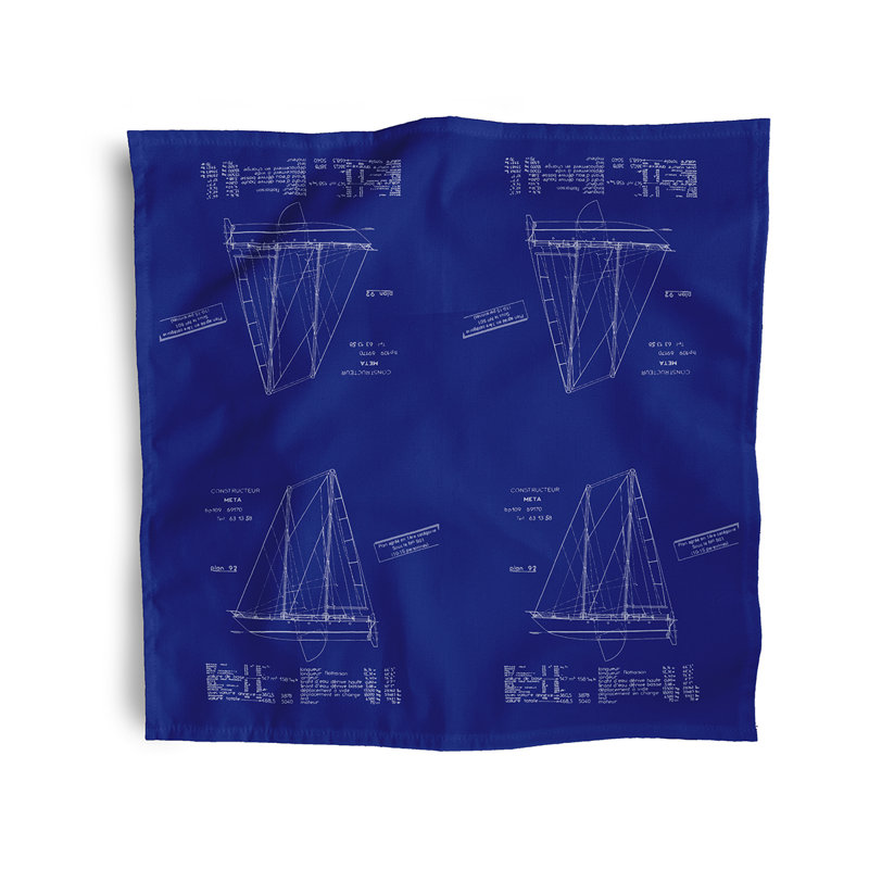 Narding Blue Sail Plan Napkins