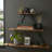 Ljiljan Tiered Metal and Wood Wall Storage Shelf for Home, Office, Bedroom, or Living Room - 25", Walnut-1718998187