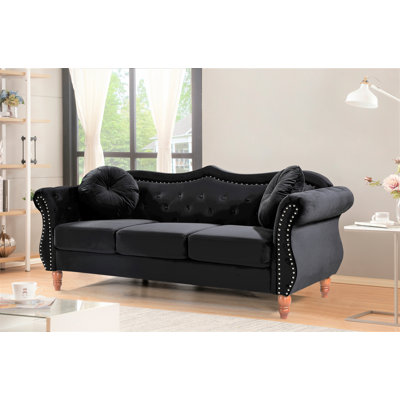 Evianna 79.5'' Velvet Sofa